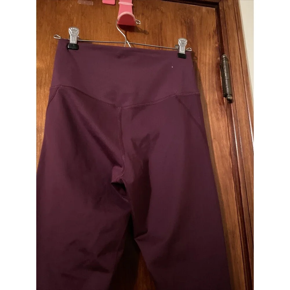 Girlfriend Collective Leggings Purple Plum High Rise Activewear 7/8 Length Small - Picture 5 of 8